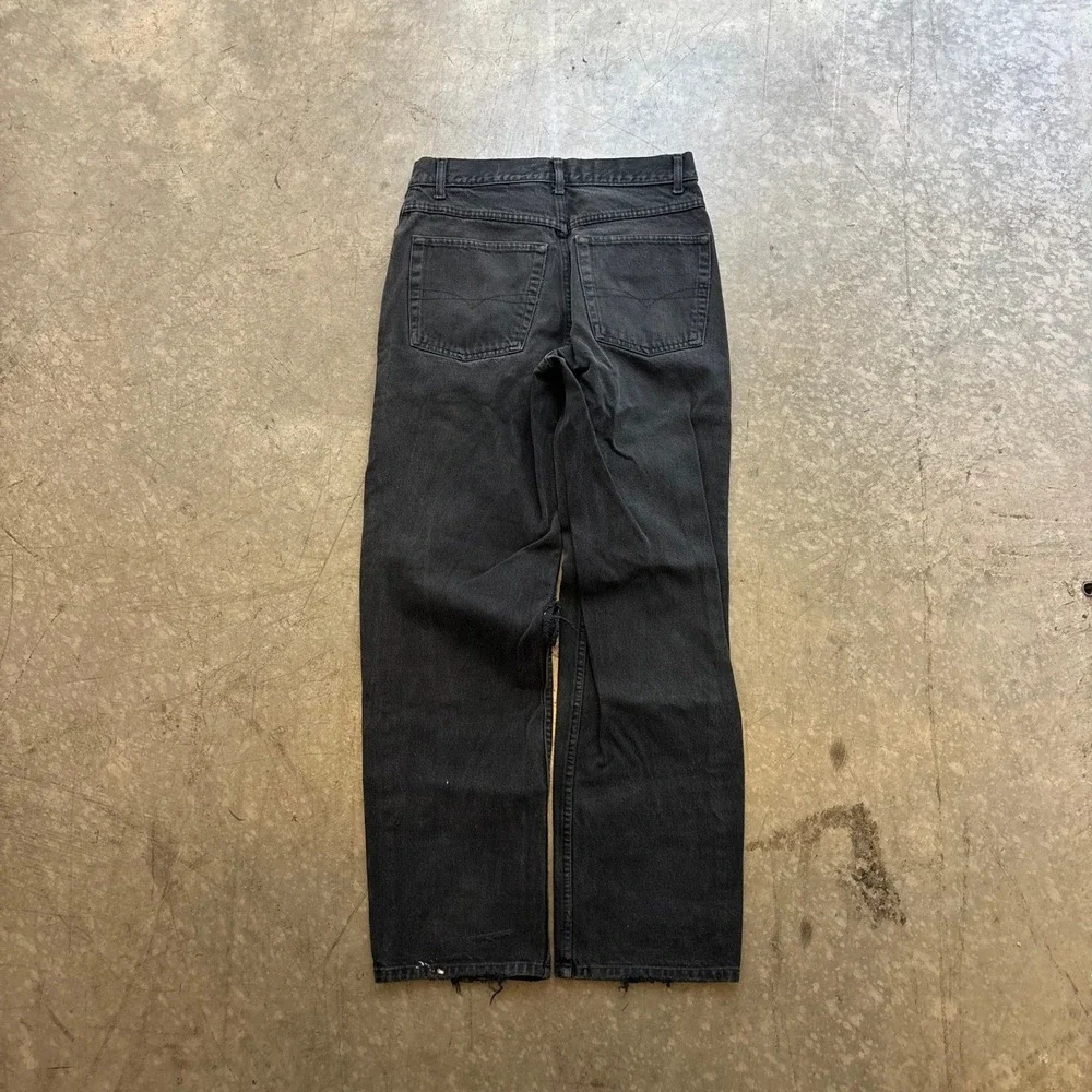 Vintage Anchor Blue Wide Leg Skate Jeans Black Size 31x32